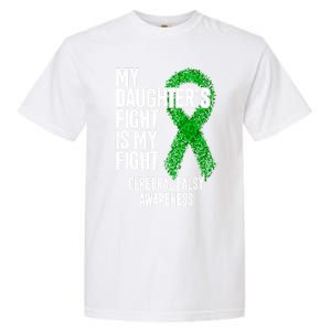 Cp My Daughter's Fight Is My Fight Cerebral Palsy Awareness Cute Gift Garment-Dyed Heavyweight T-Shirt