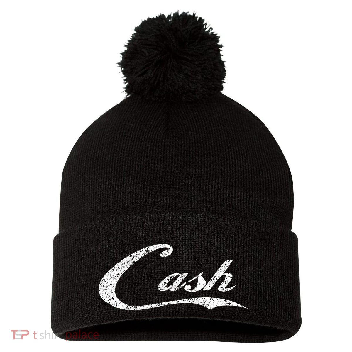 Cash Money Distressed For The Bar Concert Or Street Pom Pom 12in Knit Beanie