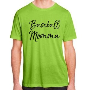 Cute Mother's Day Gift Tee Ball Mom Baseball Momma Gift Adult ChromaSoft Performance T-Shirt