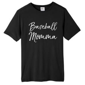 Cute Mother's Day Gift Tee Ball Mom Baseball Momma Gift Tall Fusion ChromaSoft Performance T-Shirt