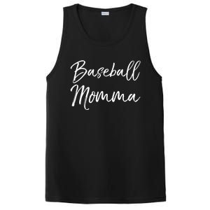 Cute Mother's Day Gift Tee Ball Mom Baseball Momma Gift PosiCharge Competitor Tank