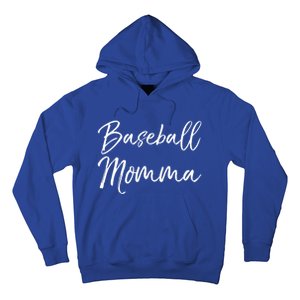 Cute Mother's Day Gift Tee Ball Mom Baseball Momma Gift Hoodie