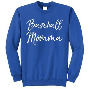 Cute Mother's Day Gift Tee Ball Mom Baseball Momma Gift Sweatshirt