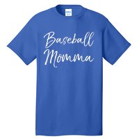 Cute Mother's Day Gift Tee Ball Mom Baseball Momma Gift Tall T-Shirt