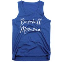 Cute Mother's Day Gift Tee Ball Mom Baseball Momma Gift Tank Top