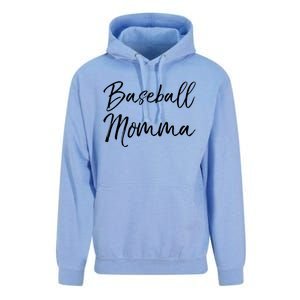 Cute Mother's Day Gift Tee Ball Mom Baseball Momma Gift Unisex Surf Hoodie