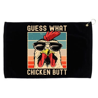 Chicken Meme Design  Guess What Chicken Butt  Grommeted Golf Towel