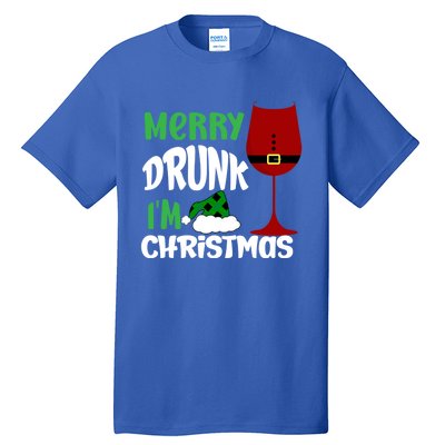 Christmas Merry Drunk IM Christmas Wine Santa Gift Tall T-Shirt