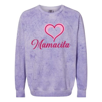 Cute Mother’s Day Love Heart Mamacita Funny Gift Colorblast Crewneck Sweatshirt