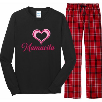 Cute Mother’s Day Love Heart Mamacita Funny Gift Long Sleeve Pajama Set