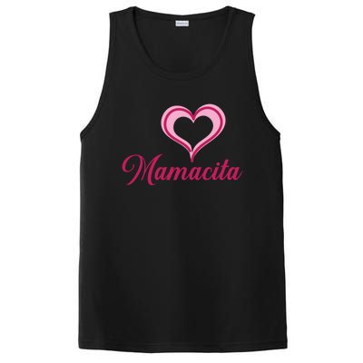 Cute Mother’s Day Love Heart Mamacita Funny Gift PosiCharge Competitor Tank