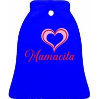 Cute Mother’s Day Love Heart Mamacita Funny Gift Ceramic Bell Ornament