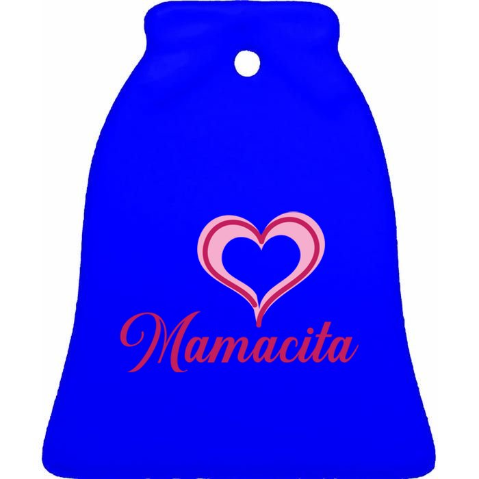 Cute Mother’s Day Love Heart Mamacita Funny Gift Ceramic Bell Ornament