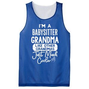 Cool Mothers Day Design Sitter Grandma Gift Mesh Reversible Basketball Jersey Tank