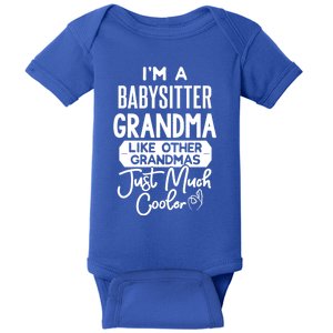 Cool Mothers Day Design Sitter Grandma Gift Baby Bodysuit