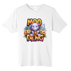 Cute Moo Deng Bouncy Pig In Thai Halloween Baby Hippopotamus Tall Fusion ChromaSoft Performance T-Shirt