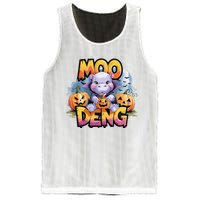 Cute Moo Deng Bouncy Pig In Thai Halloween Baby Hippopotamus Mesh Reversible Basketball Jersey Tank