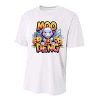 Cute Moo Deng Bouncy Pig In Thai Halloween Baby Hippopotamus Performance Sprint T-Shirt