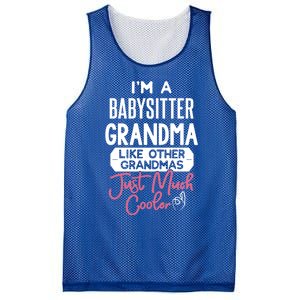 Cool Mothers Day Design Sitter Grandma Gift Mesh Reversible Basketball Jersey Tank