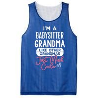 Cool Mothers Day Design Sitter Grandma Gift Mesh Reversible Basketball Jersey Tank