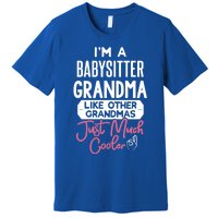 Cool Mothers Day Design Sitter Grandma Gift Premium T-Shirt