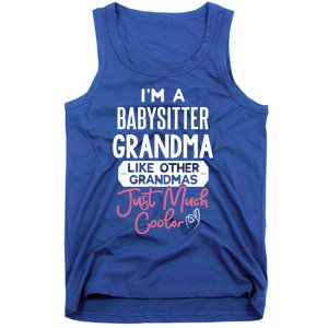 Cool Mothers Day Design Sitter Grandma Gift Tank Top