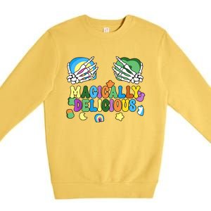 Colorful Magically Delicious Sexy Shamrock St Patrick's Day Premium Crewneck Sweatshirt