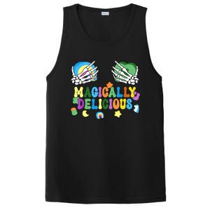 Colorful Magically Delicious Sexy Shamrock St Patrick's Day PosiCharge Competitor Tank