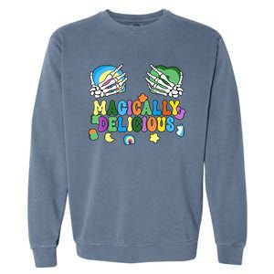 Colorful Magically Delicious Sexy Shamrock St Patrick's Day Garment-Dyed Sweatshirt