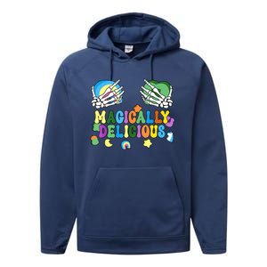 Colorful Magically Delicious Sexy Shamrock St Patrick's Day Performance Fleece Hoodie