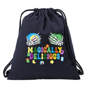 Colorful Magically Delicious Sexy Shamrock St Patrick's Day Drawstring Bag