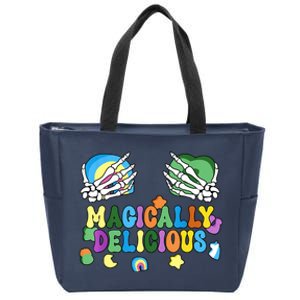 Colorful Magically Delicious Sexy Shamrock St Patrick's Day Zip Tote Bag