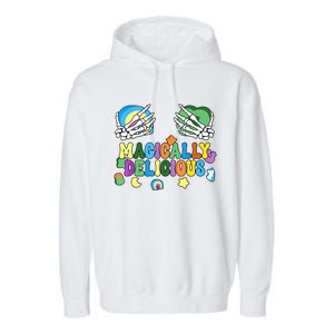 Colorful Magically Delicious Sexy Shamrock St Patrick's Day Garment-Dyed Fleece Hoodie