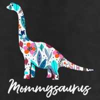 Cute Mommysaurus Dinosaur Mothers Day Gift Idea 7 Panel Mesh Trucker Snapback Hat