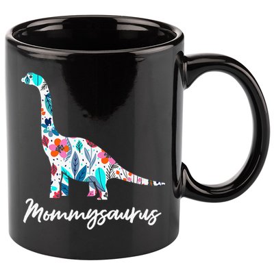 Cute Mommysaurus Dinosaur Mothers Day Gift Idea 11oz C Handle Ceramic Mug