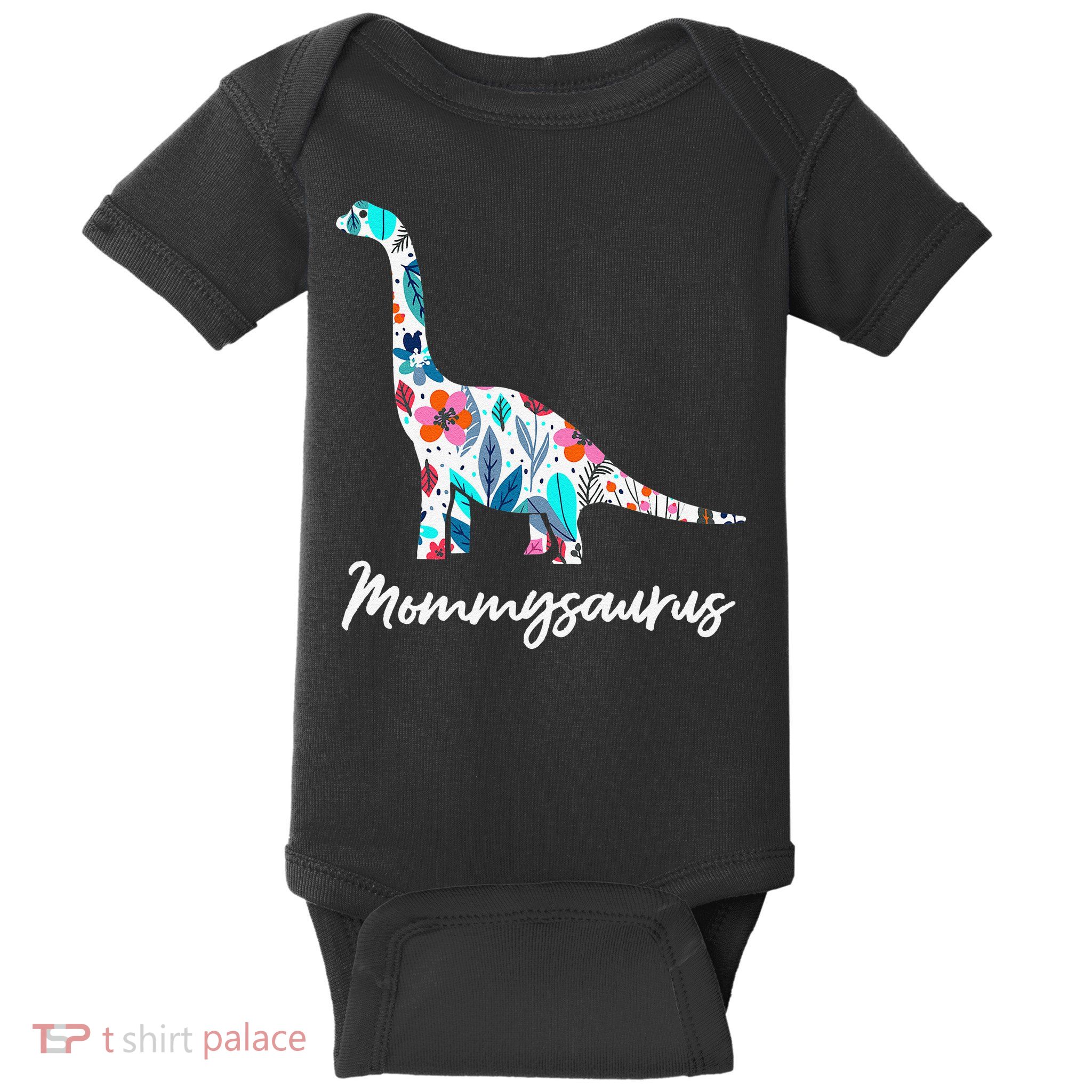 Cute Mommysaurus Dinosaur Mothers Day Gift Idea Baby Bodysuit