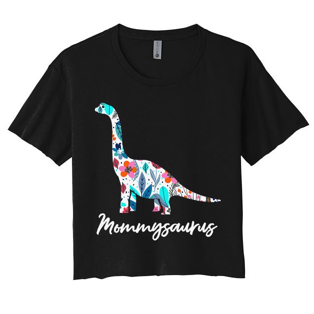 Cute Mommysaurus Dinosaur Mothers Day Gift Idea Crop Top
