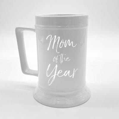 Cute Mother's Day Gift For Mom From Mom Of The Year Beer Stein