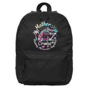 Cruise Mother Daughter Trip 2024 Funny Mom Daughter Vacation 16 in Basic Backpack