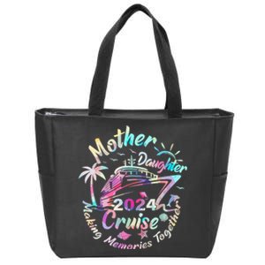 Cruise Mother Daughter Trip 2024 Funny Mom Daughter Vacation Zip Tote Bag