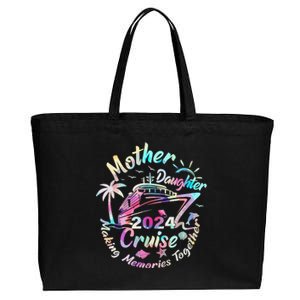 Cruise Mother Daughter Trip 2024 Funny Mom Daughter Vacation Cotton Canvas Jumbo Tote