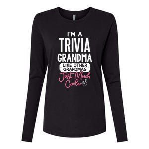 Cool Mothers Day Design Trivia Grandma Gift Womens Cotton Relaxed Long Sleeve T-Shirt