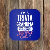 Cool Mothers Day Design Trivia Grandma Gift Coaster