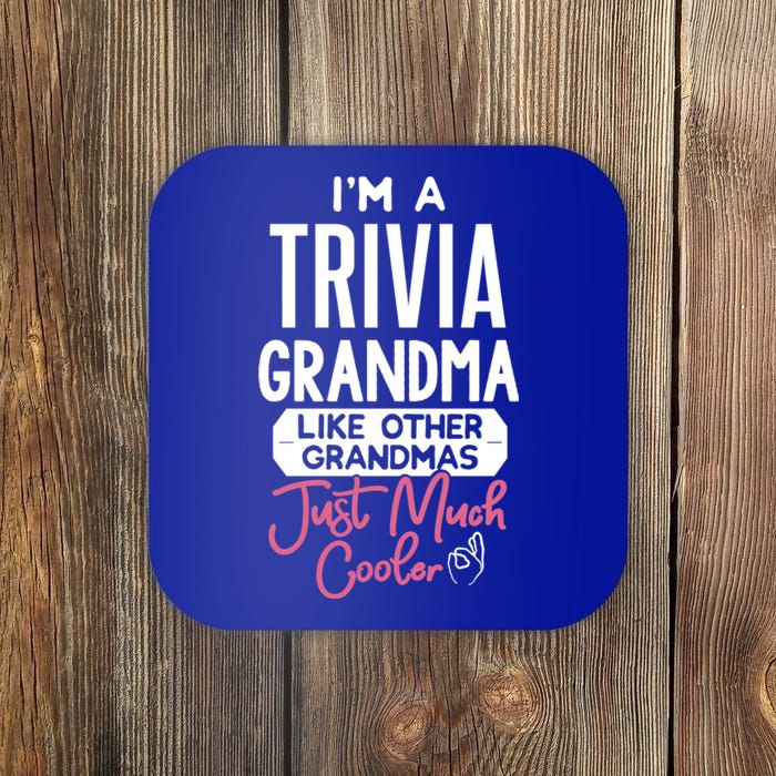 Cool Mothers Day Design Trivia Grandma Gift Coaster