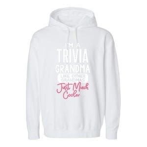 Cool Mothers Day Design Trivia Grandma Gift Garment-Dyed Fleece Hoodie