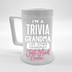 Cool Mothers Day Design Trivia Grandma Gift Beer Stein