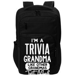 Cool Mothers Day Design Trivia Grandma Gift Impact Tech Backpack