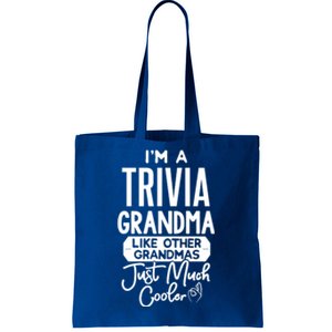 Cool Mothers Day Design Trivia Grandma Gift Tote Bag