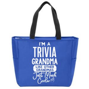 Cool Mothers Day Design Trivia Grandma Gift Zip Tote Bag