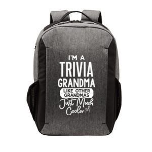 Cool Mothers Day Design Trivia Grandma Gift Vector Backpack